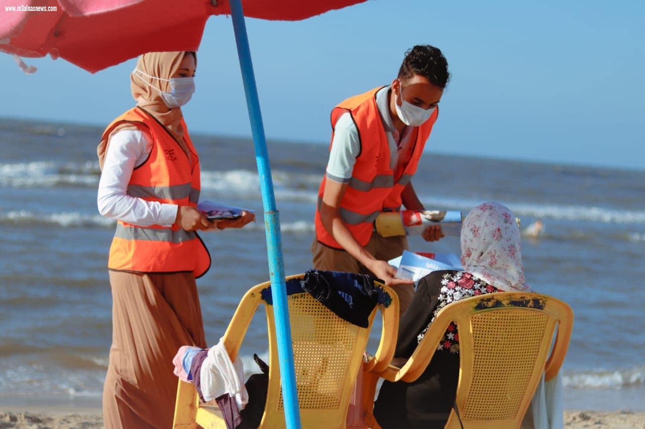  حملات توعية بخطورة المواد المخدرة بشواطئ مصيف بلطيم في أول أيام عيد الأضحى