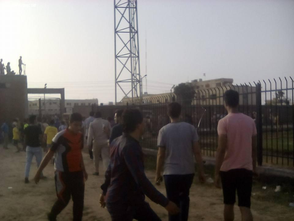 مشاجرة بين جماهير فريقى بلطيم وبيلا بعد انتهاء المباراة بالتعادل