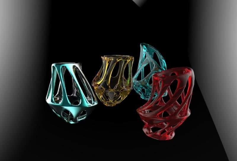 طلاب فنون تطبيقية حلوان يبدعون في تقديم مشروعات فنية بالزجاج.