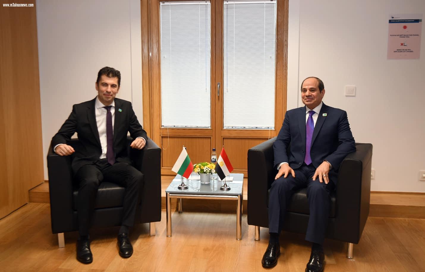 الرئيس السيسي يلتقى رئيس وزراء بلغاريا