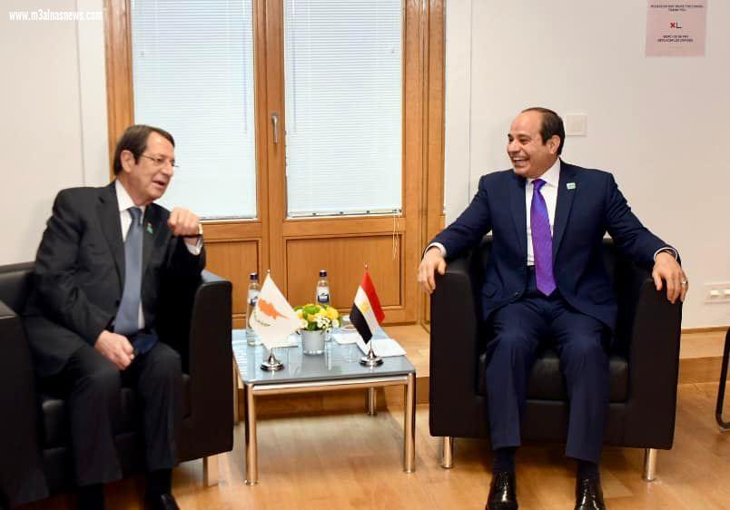 الرئيس السيسى يلتقى رئيس الجمهورية القبرصية
