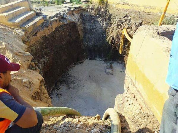 كلاكت 15مرة كسر خط طرد بالوليديه بأسيوط والشركه عاجزة عن لاصلاح