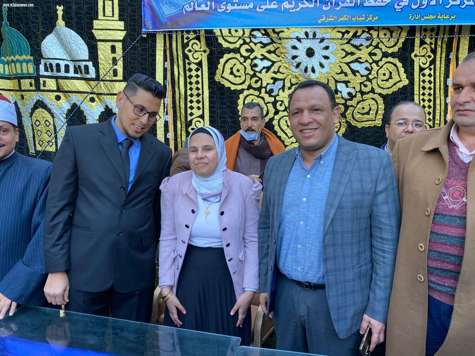 النائب يونس عبدالرازق يشارك فى حفل تكريم أسماء عادل