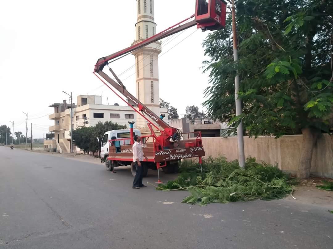 حملة مكبرة بمدن وقرى كفر الشيخ لرفع كفاءة الكهرباء 