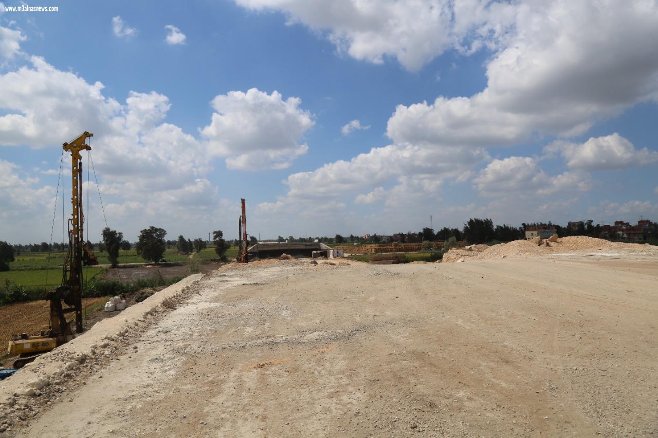 محافظ كفر الشيخ يتفقد انشاء طريق كفر الشيخ دسوق المزدوج