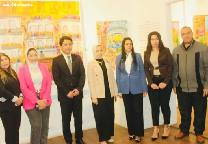 إفتتاح معرض طابور The Row للفن التشكيلي