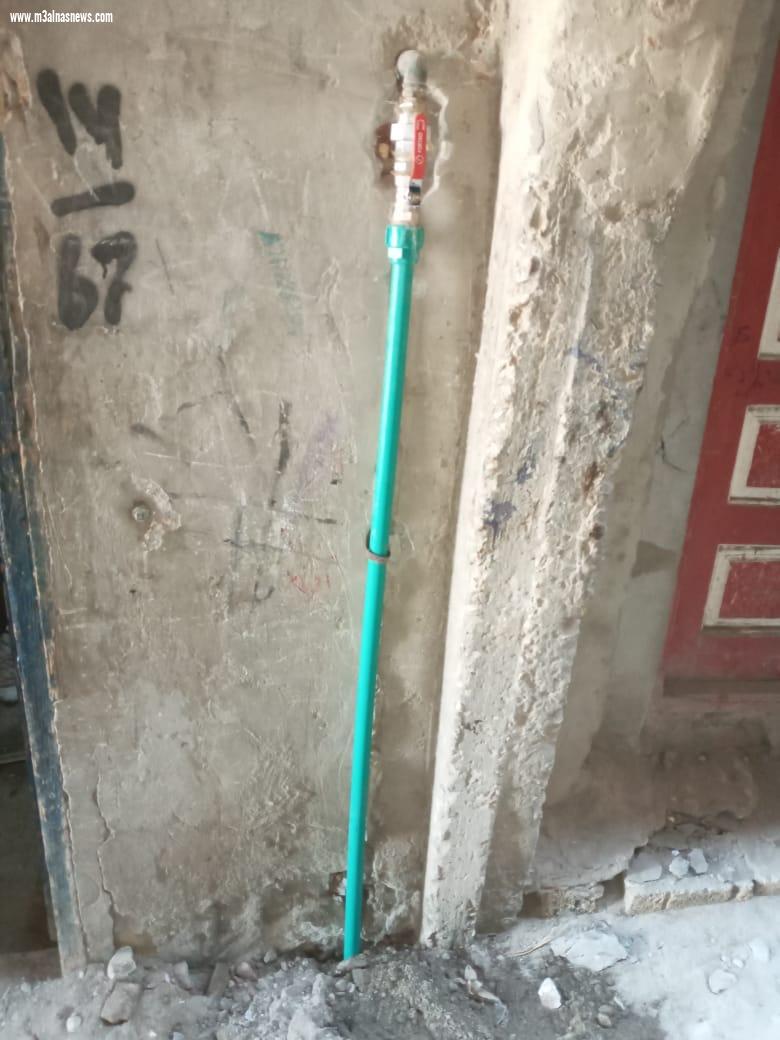 مياه أسيوط تحقق استجابة سريعة بتوصيل 310 م بولي بروبلين لقلعة البـــــلح بمركز أبــــــــوتيج.