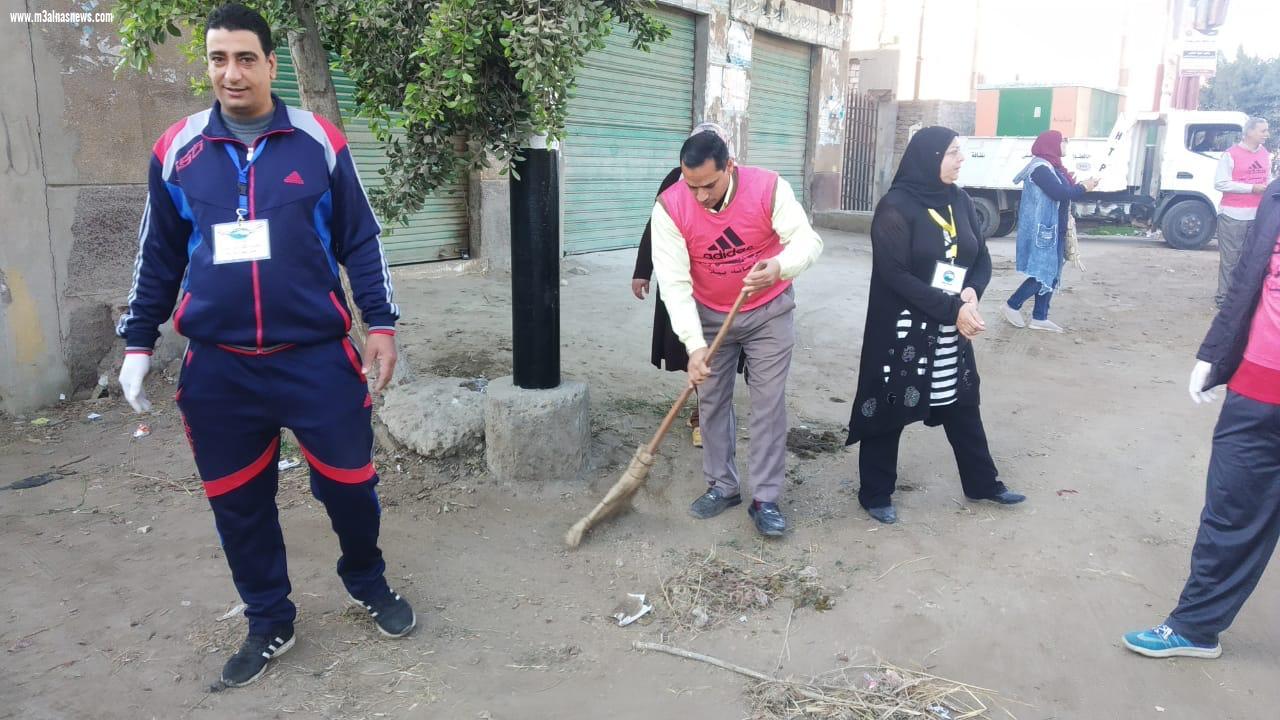 مستقبل وطن يواصل حملة النظافة والتجميل فى كفرالشيخ