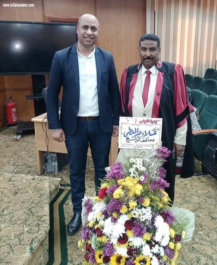 تهنئة الجريدة ... للزميل محمد عوض لحصوله على درجة الدكتوراه 