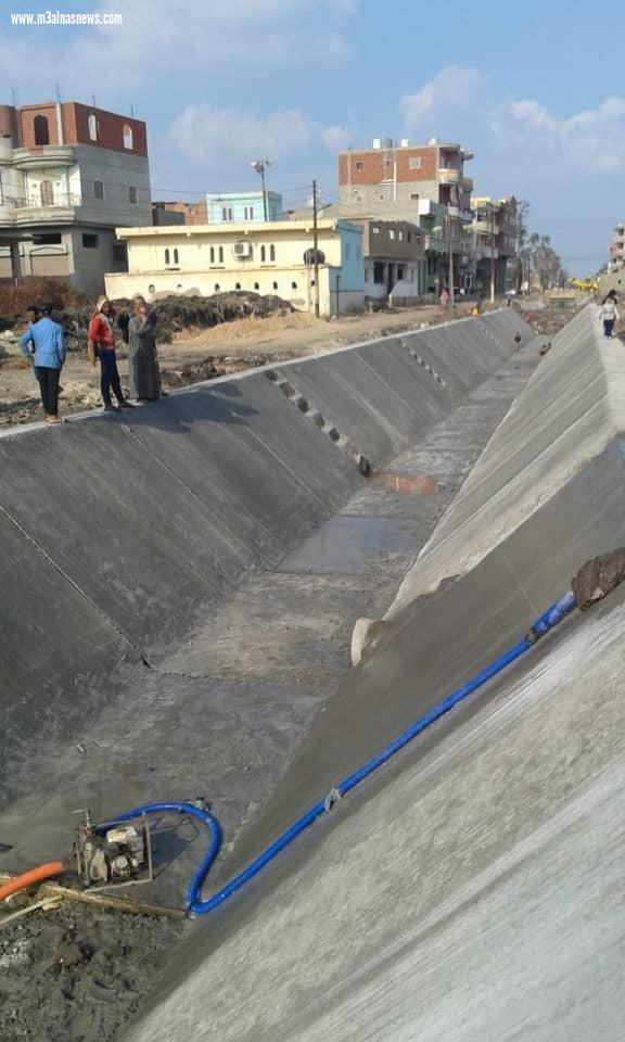 الانتهاء من  تبطين 195 كيلو ترع بكفر الشيخ