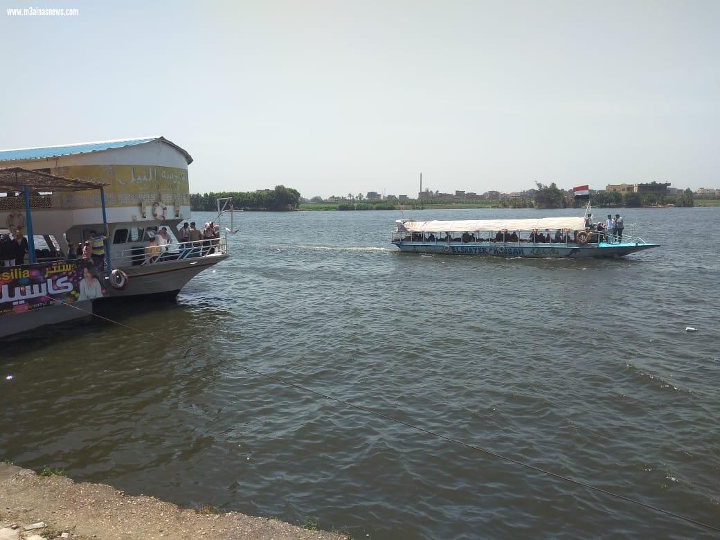 إقبال كبير على الحدائق والرحلات النيلية في ثاني أيام العيد بكفر الشيخ