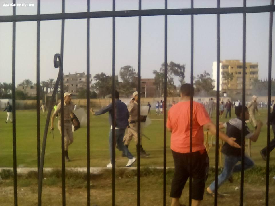 مشاجرة بين جماهير فريقى بلطيم وبيلا بعد انتهاء المباراة بالتعادل