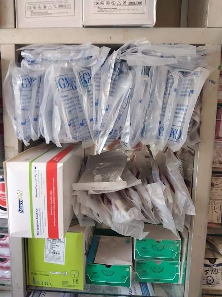 ضبط 5110 صنفا من الأدوية والمستلزمات الطبية مجهولة المصدر بالدقهليه