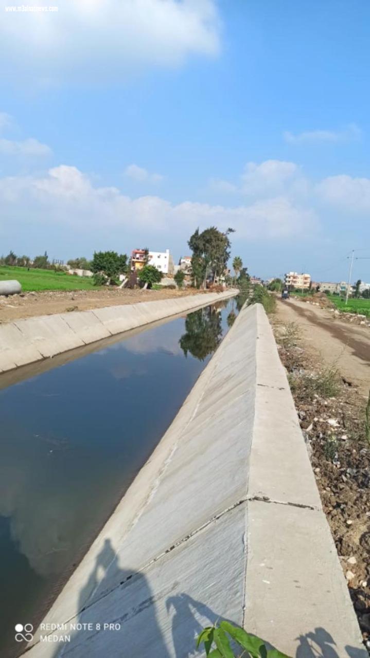 الانتهاء من  تبطين 195 كيلو ترع بكفر الشيخ