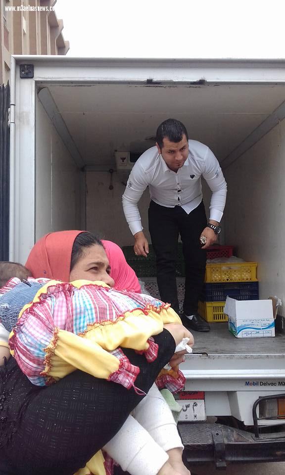 القوات المسلحة توزع سلع غذائية مدعمة على مواطنى الحامول بكفر الشيخ