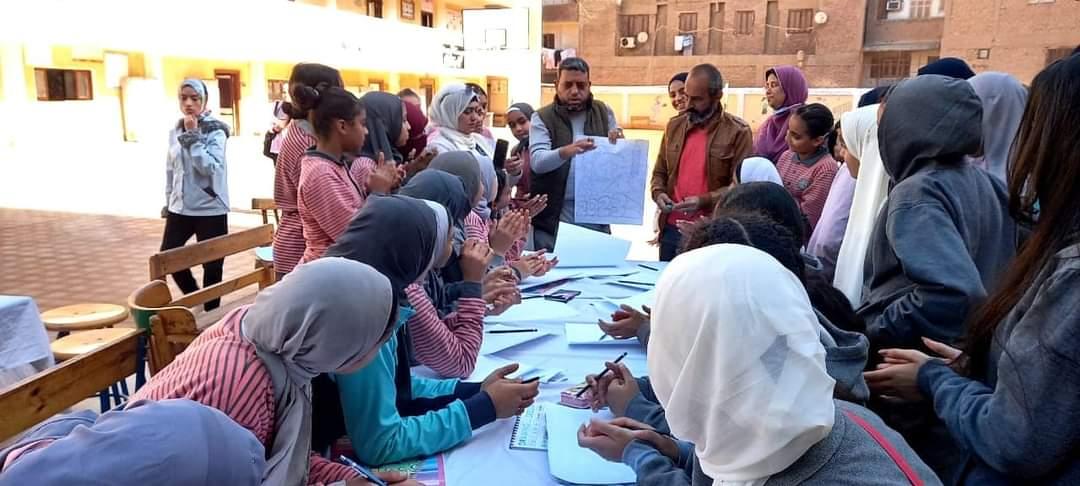 إقبال جماهيري كبير علي قافلة مدارسنا بالألوان لثقافة أحمد بهاء الدين