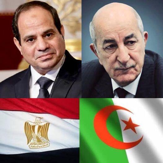 الرئيس السيسي يرسل برقية الي الرئيس الجزائري للاطمئنان علي صحته متمنياً له الشفاء العاجل 