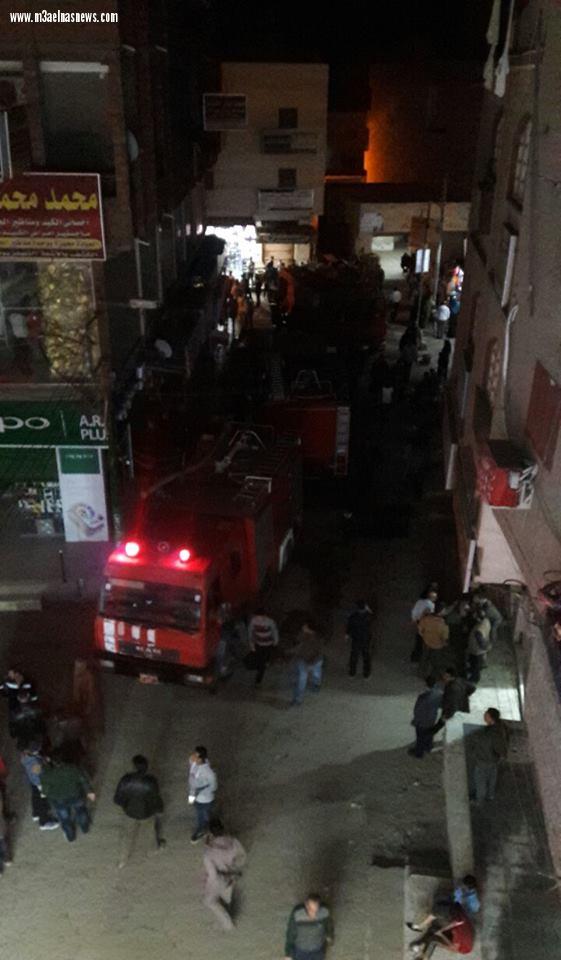 بالصور| حريق هائل يلتهم أحد المولات في بلطيم وإصابة 3 أفراد