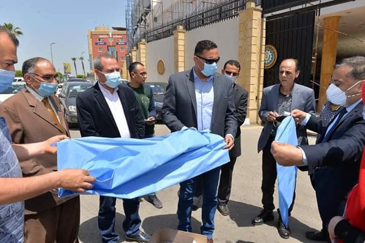 محافظ الدقهلية يتفقد مناطق العزل بالمدينه الجامعيه