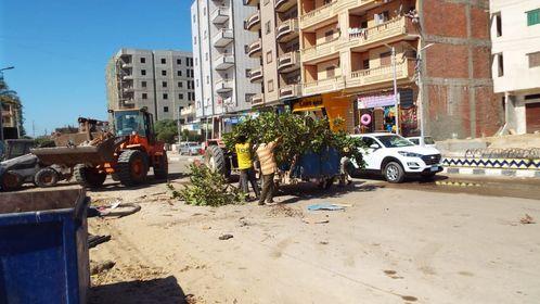 اعادة المظهر الجمالي بمصيف بلطيم وإزالة التعديات بدسوق 