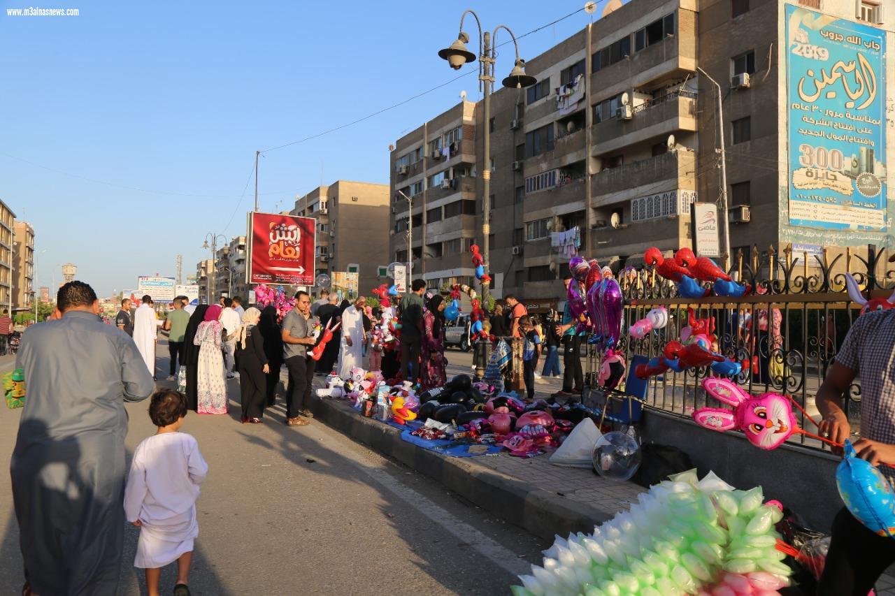 الألاف يؤدون صلاة العيد ب 4500  مسجداً بكفر الشيخ وتوافد الأهالي على الميادين للاحتفال