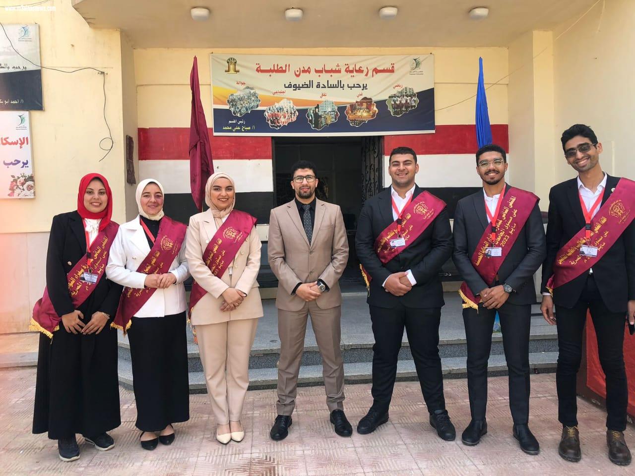 طلاب جامعة كفر الشيخ تحصل على لقب سفراء النوايا الحسنة عن قطاع الدلتا والساحل
