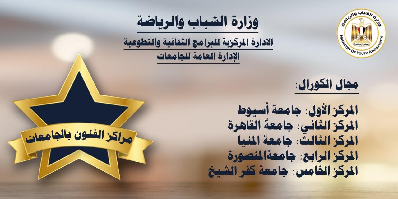 بمشاركة 1500 طالب من 16 جامعة مصرية.. مركز الفنون بجامعة كفرالشيخ يحصد المركز الأول في مجال المسرح والخامس في الكورال