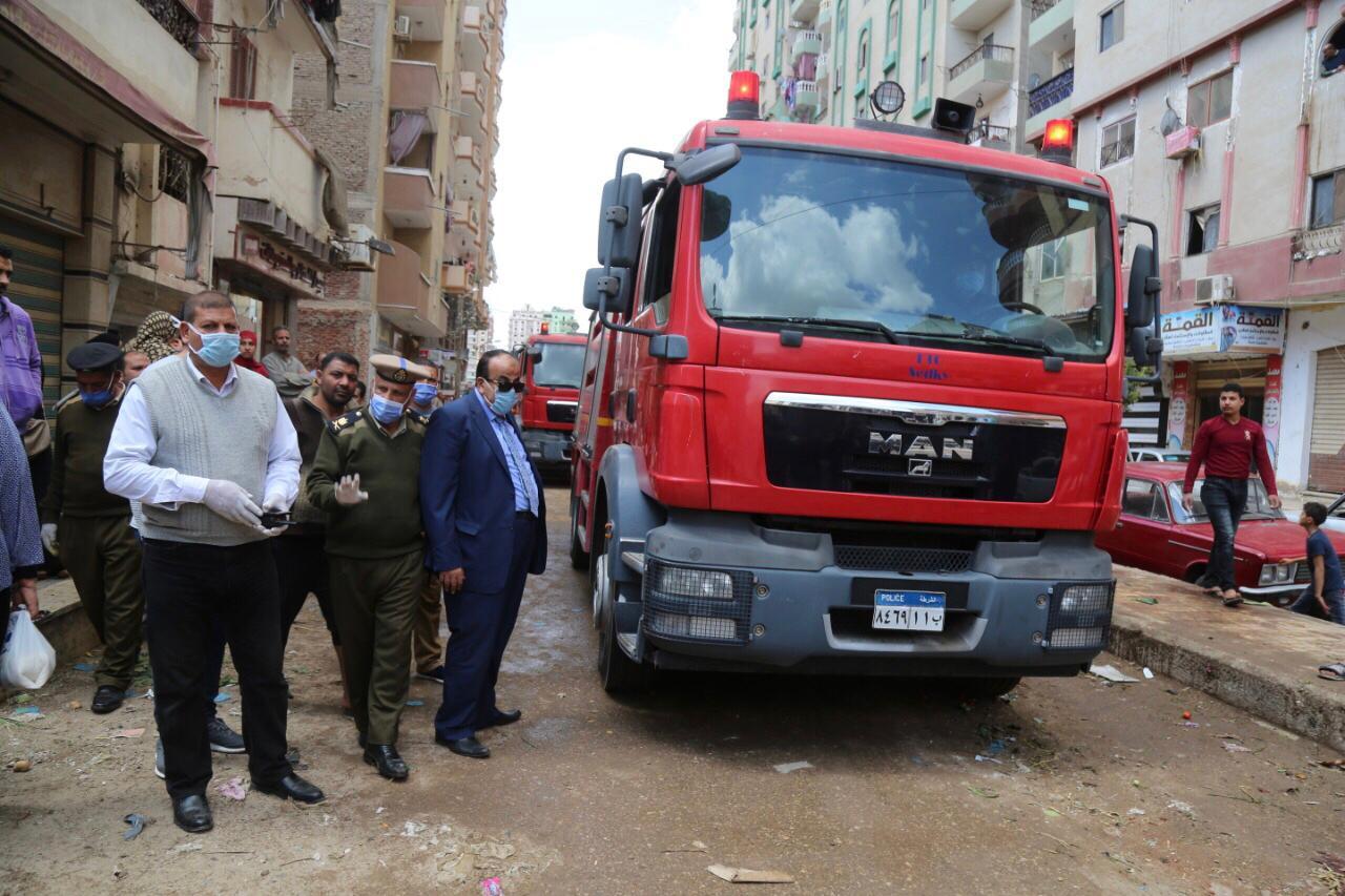 الحماية المدنية بكفرالشيخ تشارك بحملات تطهير وتعقيم شوارع المحافظة