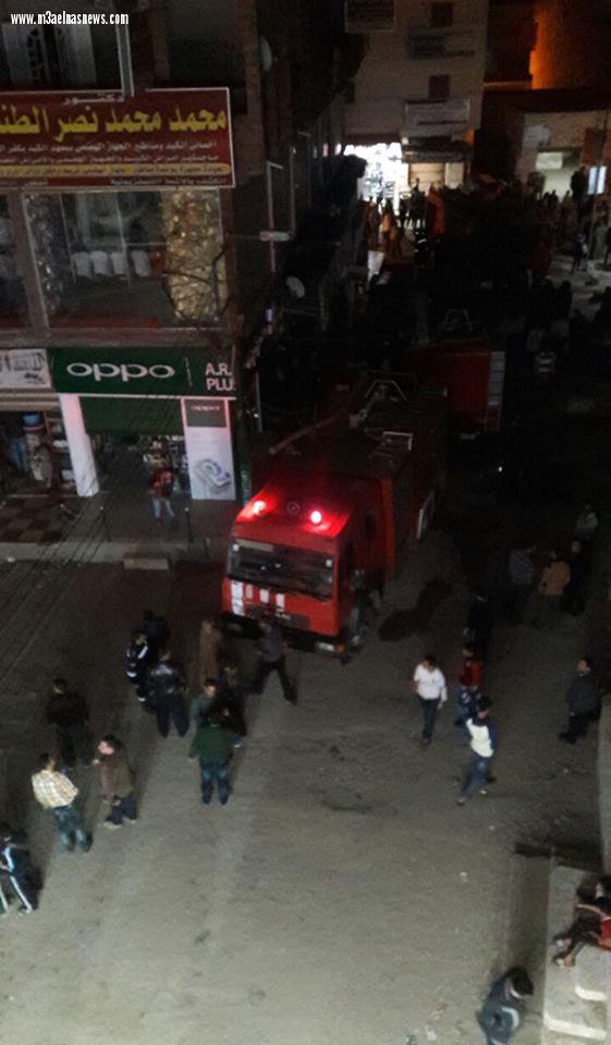 بالصور| حريق هائل يلتهم أحد المولات في بلطيم وإصابة 3 أفراد