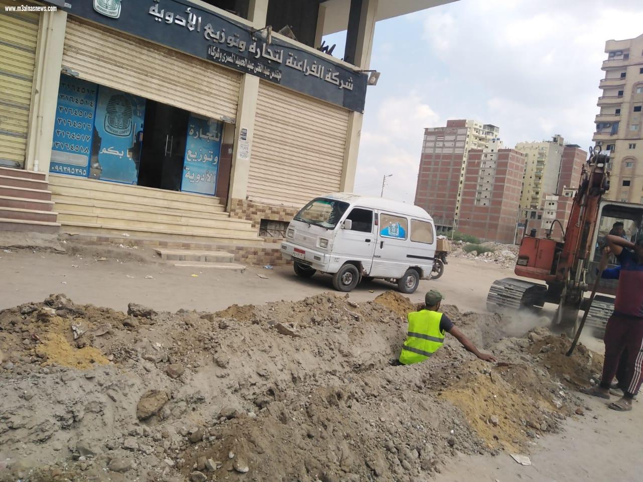 توصيل الغاز الطبيعى لمنطقة تقسيم الشرطة بمدينة كفر الشيخ