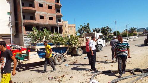 اعادة المظهر الجمالي بمصيف بلطيم وإزالة التعديات بدسوق 