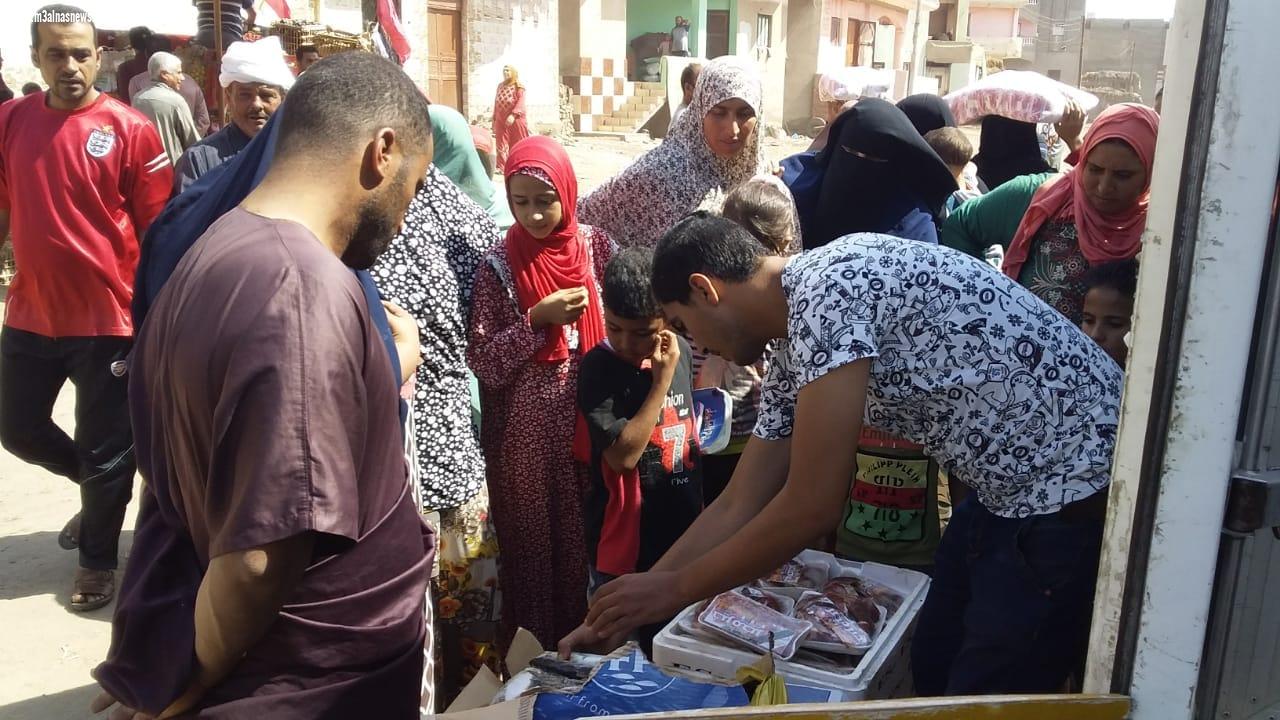 مستقبل وطن بكفرالشيخ يوفر سلع مخفضة بقرية القرضا
