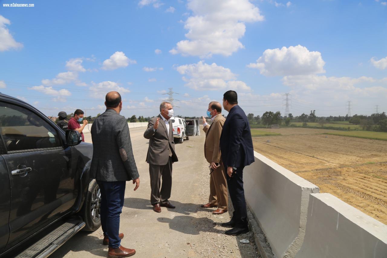 محافظ كفر الشيخ يتفقد انشاء طريق كفر الشيخ دسوق المزدوج