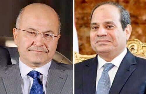 الرئيس عبد الفتاح السيسي يتلقى اتصالا هاتفيا من الرئيس العراقي برهم صالح يهنئه بحلول عيد الفطر المبارك