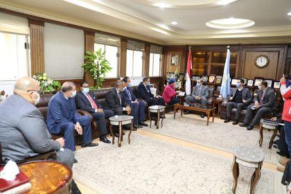 دكتورة ياسمين فؤاد فى زيارة تفقدية لمحافظة كفر الشيخِِ