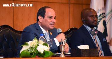 السيسي: لا يمكن قبول أى دور للميليشيات المسلحة فى دول النزاعات