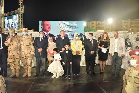  30 عريس وعروسة في حفل زفاف جماعي بمحافظة اسيوط