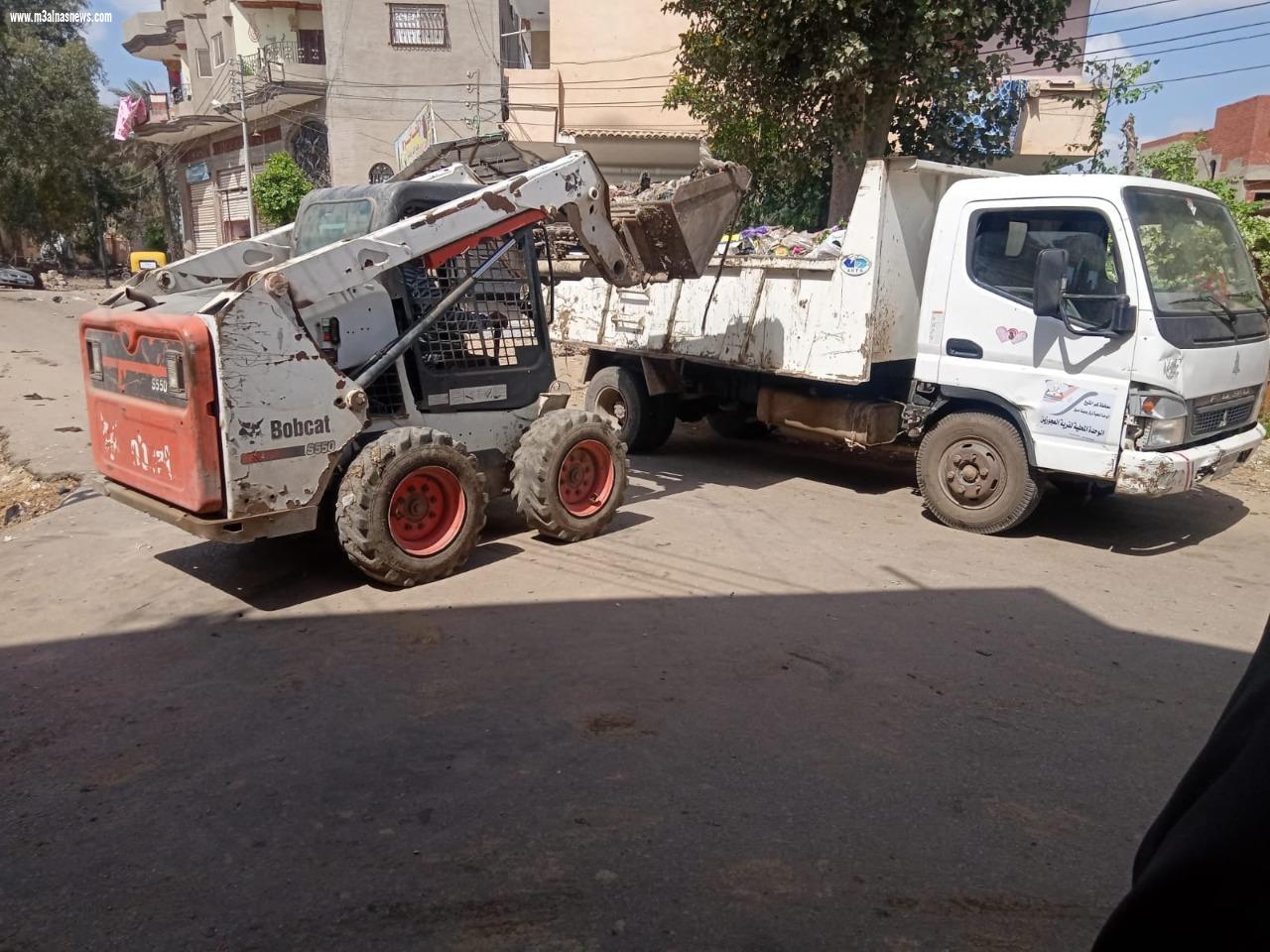 حملات نظافة ورفع كفاءة الإنارة وإزالة الإشغالات بـ 6 مدن ومراكز بكفر الشيخ