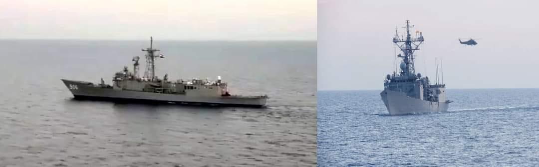 البحرية المصرية والأسبانية تنفذان تدريب الأسطول الشمالى بالبحر المتوسط