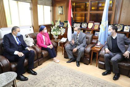 دكتورة ياسمين فؤاد فى زيارة تفقدية لمحافظة كفر الشيخِِ