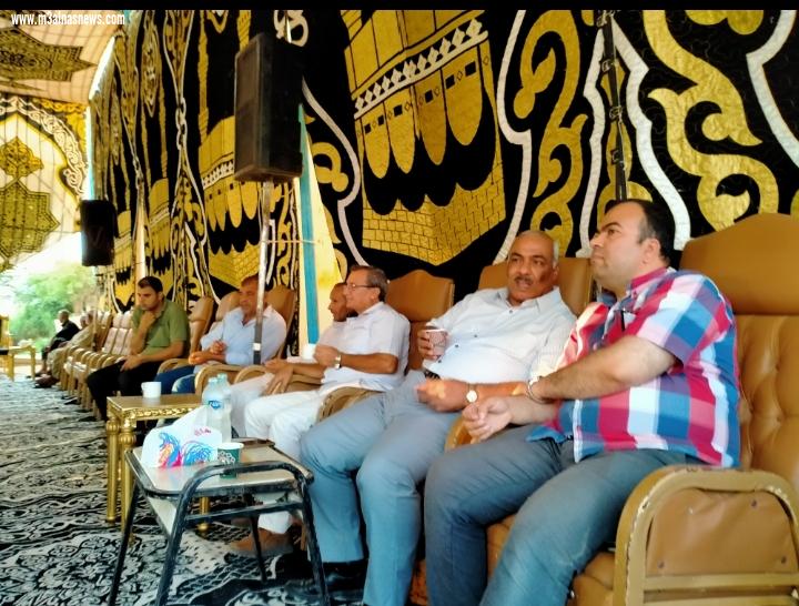 وكيل وزارة الطب البيطرى ونقيب البيطريين ورئيس مع الناس نيوز فى عزاء والدة الدكتور محمود حسن