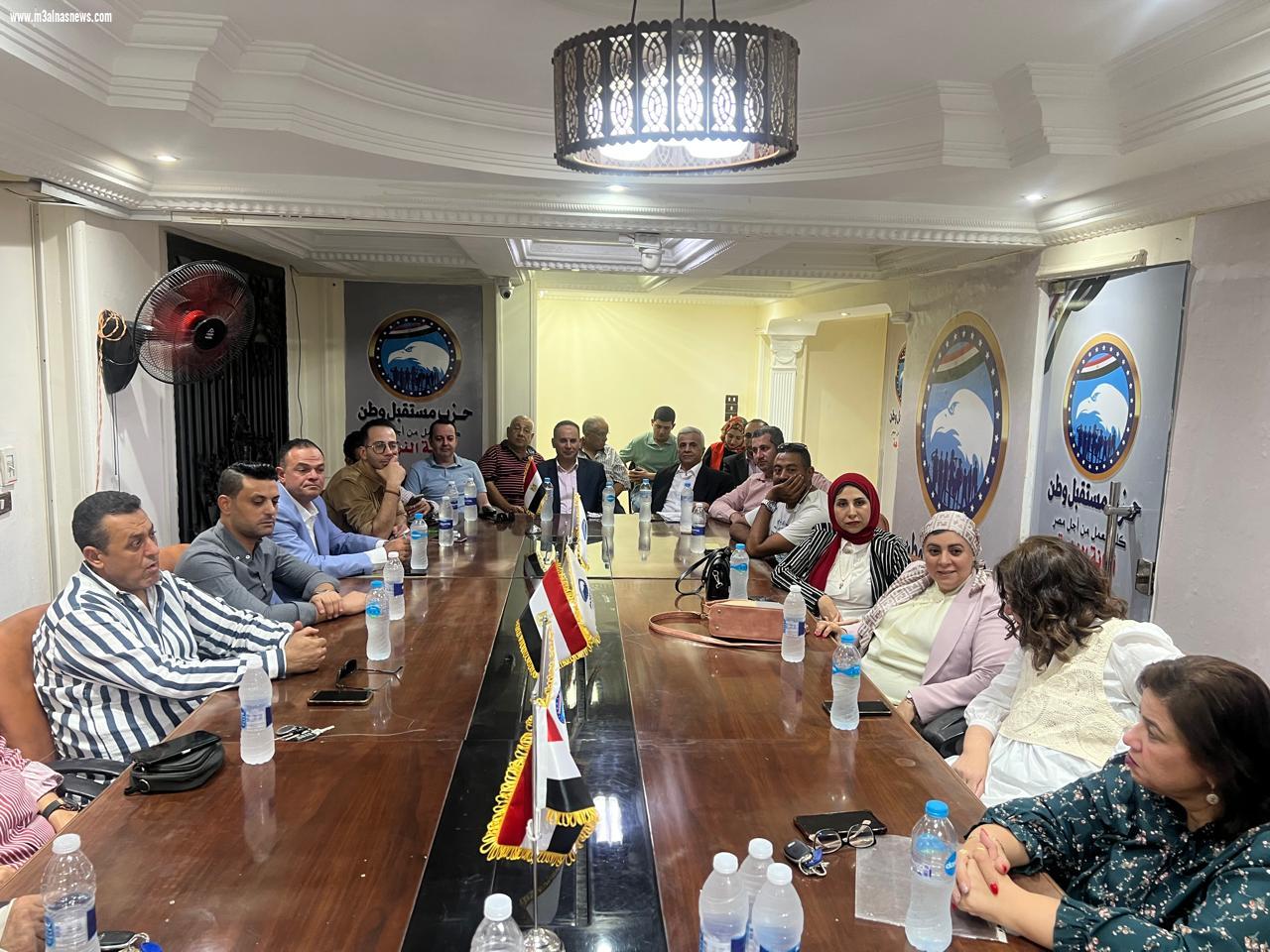 اجتماع موسع لمستقبل وطن بشياخة شيراتون – أمانة النزهة استعدادًا لانتخابات مجلس النواب