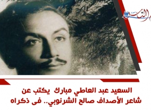 السعيد عبد العاطي مبارك  يكتب عن شاعر الأصداف صالح الشرنوبي.. فى ذكراه