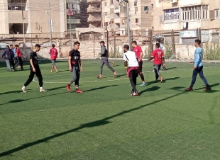 القصابى أول المجموعة الأولى من دورى خماسى كرة القدم بشباب سيدي سالم