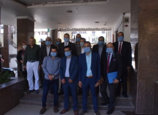 رئيس جامعة بنها يتفقد بوابة التعقيم بهندسة شبرا