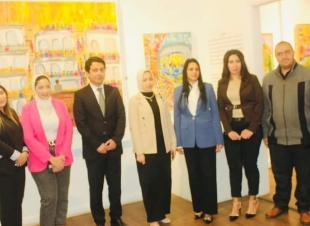 إفتتاح معرض طابور The Row للفن التشكيلي