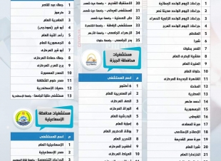 بالإنفوجراف... تعرف على المستشفيات المخصصة لتشخيص وعلاج حالات فيروس كورونا على مستوى الجمهورية