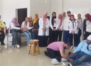 دورة تدريبية عن الإسعافات الأولية لفريق الجوالة بجامعة كفر الشيخ